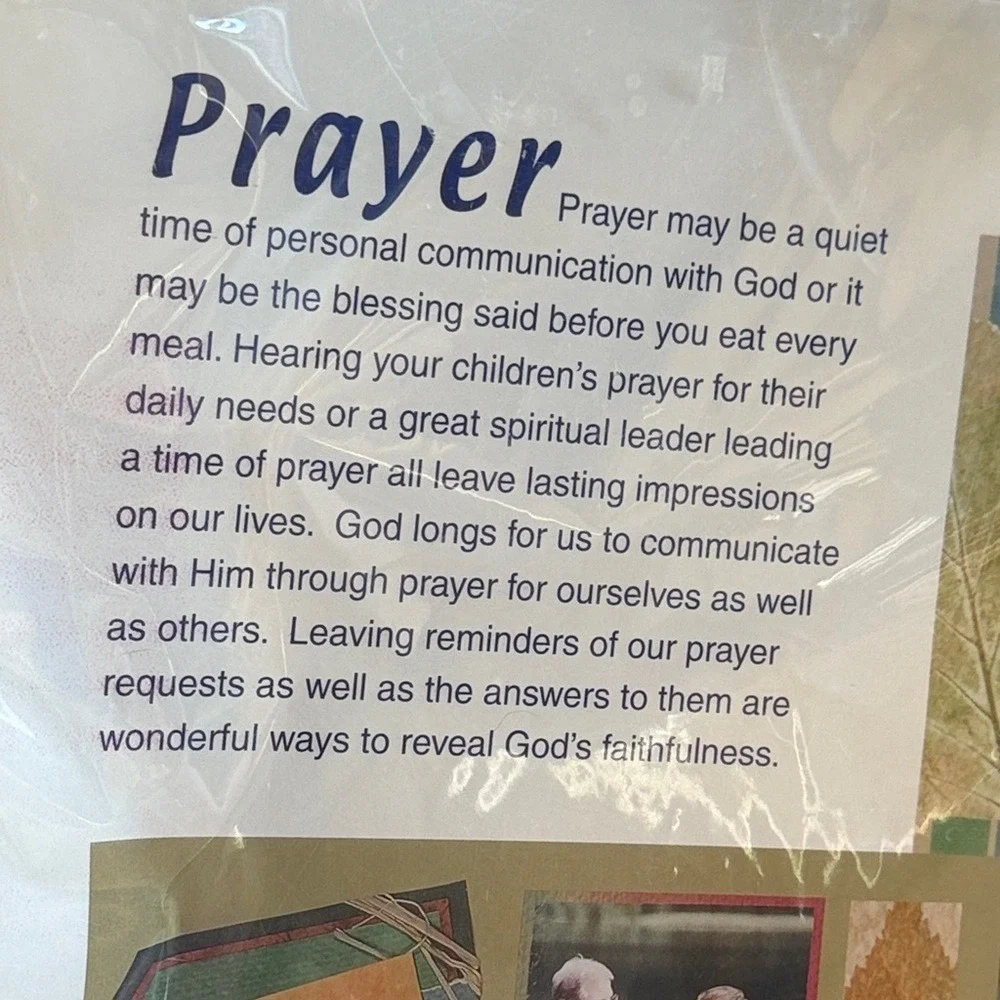 Reminders of Faith Prayer Theme Pack Scrapbook Kit Religious Scripture Paper NEW